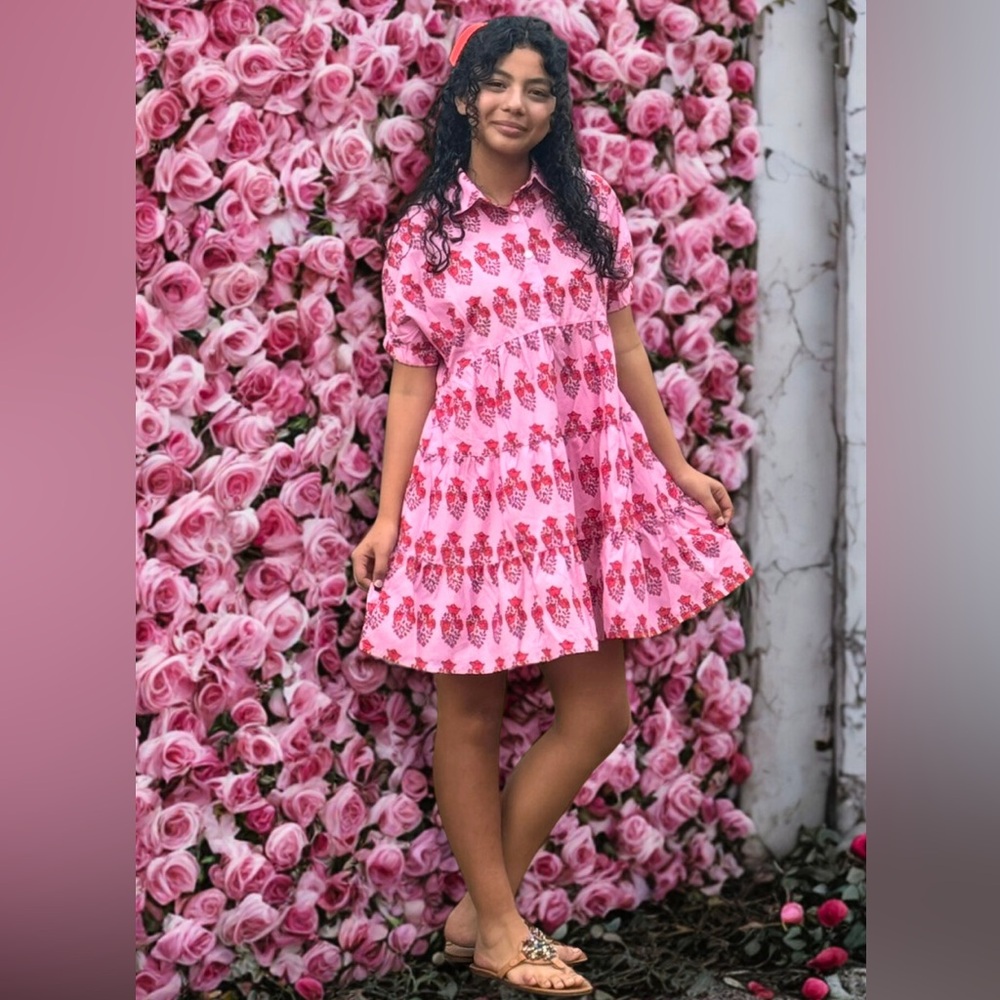 Pink Floral Dress